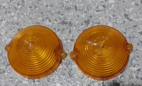 5954440 General Motors 63-67 C2 Corvette Amber Parking Light Lenses-gm #5954440 Survivors