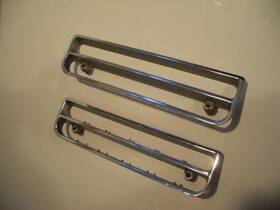 5959888 General Motors 5955988 2 Oem Gm 1965 Buick Skylark Front Park Light/turn Signal Chrome Bezels