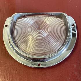 5955225 General Motors Buick Gm Guide 1963 Front Parking Light Lens And Chrome Bezel Originals