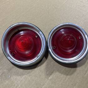 R1-60 General Motors 1960 Chevy Impala Tail Light Lens Bezel Assembly Guide Pair
