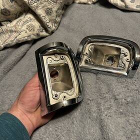 5946611 Gm 1955 1956 1957 Gmc Truck Parking Light Assemblies New Chrome 5946611 Gm 1955 1956 1957 Gmc Truck Parking Light Assemblies New Chrome