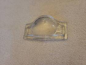 920733 Gm 1937 Buick License Plate Light Lens Excellent