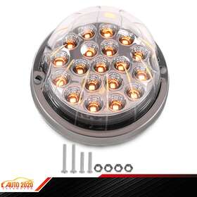 E-02sla0003awt Grandorange Clear Lens Warm Light Watermelon 19 Led New Marker Turn Signal Universal