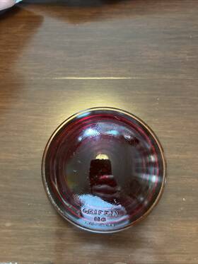 4485-89 Griffin 116 Red Glass Lens Part No