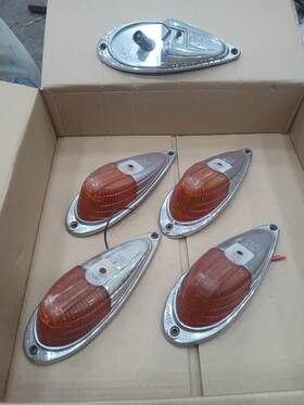 Grote Pc68 Lot Vintage Cab Clearance Lights 4533 Top Sae P276 78 Chevy C10 Oem