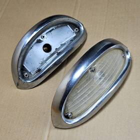 Fi-55 Guide Oem 1955-55 Chevrolet Bel-air Front Parking Light Lamp Lenses