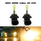 Headlamp Halogen Amber 3000k Xenon Hid Bulb Hb3 9005 Car Yellow 2pcs
