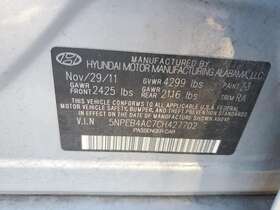 114-51286l Hyundai Driver Headlight Vin C 8th Digit Halogen Bright Chrome Fits 11-14 Sonata