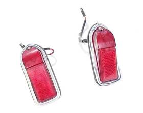 Jaguar 166.ja1s86 Pair Rear Red Taillight Reflectors Oem 1986 Xj6