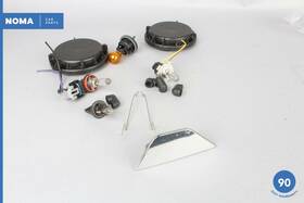 8x2313d006aa Jaguar 09-11 Xf Xfr X250 Right Headlight Cap With Igniter And Bulbs Washer Oem