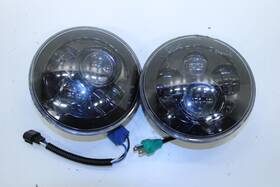 114.ch9207 Jeep/plymouth Truck 07-18 Wrangler Front Rh And Lh Headlight Lamp Set R61440 Aftermarket Read