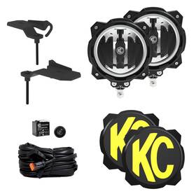 97166 Kc Hilites For Jeep 392/mojave Gravity Led Pro6 Wide-40 2-light Sys Ditch Light