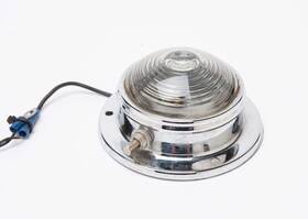 Ls-304 Kd Vintage Chrome Interior / Clearance Lamp - With Switch Clear Lens Ls 304
