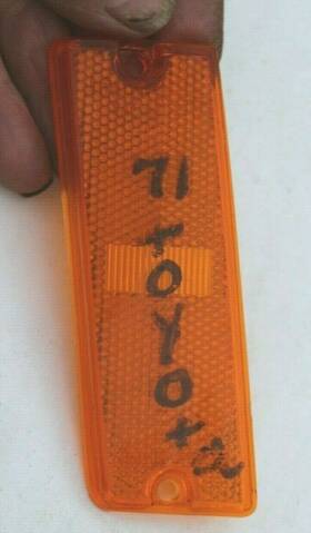 20-30l Koito For Toyota 1971 Corona Fender Side Marker Light Lens Api 71