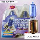 1156 Korea 2x 12v Purple 50w Racing Halogen 6500k Bulbs White