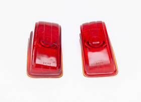 15758 L.l. Co 15757 1940s Desoto Red Glass Dehy Brake Light Lens Cb And