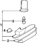 Mr162485 Lamp Oem Chryslerdodgeeagle License Genuine