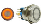 Autsw46o - Latching 22mm Button Orange Autoloc Billet