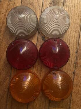 37h6109 Leacy Classics 6x Lucas Type L691 Red Orange And Clear Stop Tail Lenses 692 37h6109 Leacy Classics 6x Lucas Type L691 Red Orange And Clear Stop Tail Lenses 692