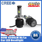 Dc8-32v Led 3600lm Cree Lo Car Auto 4500lm H4 Beam Headlight 2pcs 80w Xte 40w Kit