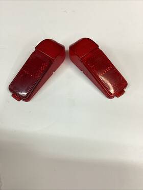 54579191 Lucas 54579192 &54579191 Jaguar E Type Series Ii And Iii 1971-74 Xj6 Rh &lh Rear Marker Red Lens L824