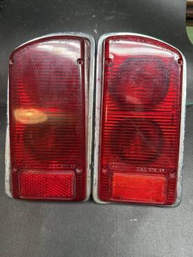 L871 Lucas Jaguar Xke E-type Lh And Rh Tail Lamp Light Housing Lens