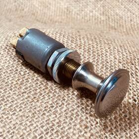 Spb104 Lucas Vintage 1960s Chrome Top Interior Panel Switch Ps7 - 1 For 10mm Hole
