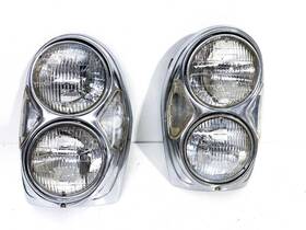 1088207161 Mercedes-benz 59-73 W108 W109 W111 250s Headlight Lamp Set L R W Chrome Trim Bosch