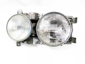 1238209361 Mercedes-benz Left Driver Headlight With White Fog Fits 77-81 W123 240d 300d 280ce