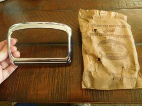 938956 Mopar Plymouth 1942 Tail Light Bezel Nos 938956 Mopar Plymouth 1942 Tail Light Bezel Nos