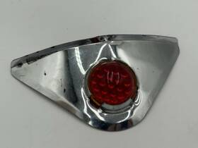 Vpa10531 Nash Buick Pontiac Cadillac Ford Chrysler Plymouth Vintage Headlight Visor With Red Jewel Harley Motorcycle 40s 50s 60s Knucklehead
