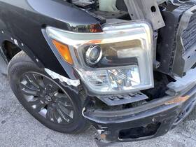 114-60664r Nissan Passenger Headlight Led Chrome Interior Bezel Fits 16-20 Titan Xd 4324517