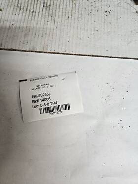 Nissan 166-58255l Driver Left Tail Light Sedan Gxe Fits 87-88 Maxima 111275