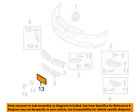 Mr971034 Oem 03-05 Panel Front Stratus Bumper-license Chrysler Dodge