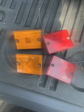 Pm55-15 Peterson Manufacturing 4 01 Red And Yellow Trailer Marker Side Light Dot Ap2-88