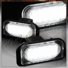 4-pz007 Plate 12v Lamp Sedan Class W203 White 2x 01-07 Mercedes Light License Led Benz
