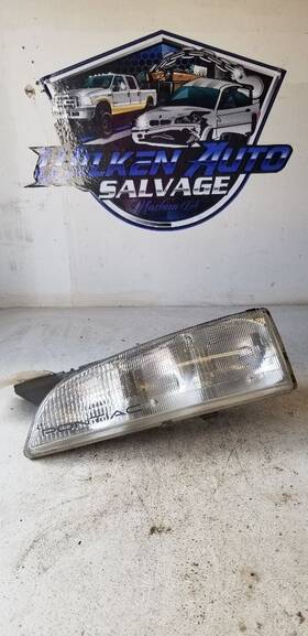 114-00221al Pontiac Driver Left Headlight With Black Edge Fits 92-93 Bonneville 1080408