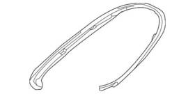 981-631-315-01 Porsche Perfect Oem Boxster Cayman Gasket Headlight Fender Seal Lh 98163131501