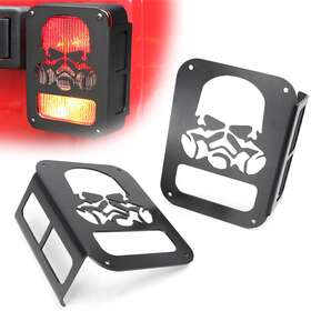 2071yf007 Premiumus Fit Jeep Wrangler Jk 2007-2017 Pair Skull Rear Tail Light Guard Cover Black Usa 2071yf007 Premiumus Fit Jeep Wrangler Jk 2007-2017 Pair Skull Rear Tail Light Guard Cover Black Usa