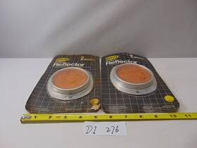 8-86001 R.e. Dietz Company Universal Reflector 3 Inch Round Guarded Aluminum Housing Lot Of 2