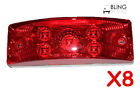8kl-15113r Side Clearance Rectangular Rectangle Light Truck Red Led Marker " 6 8 Trailer