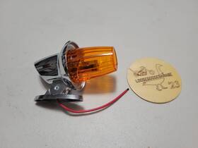 71-4003a Signal-stat Vintage 13m Cab Light Clearance Orange Amber Chrome Truck Boat Trail