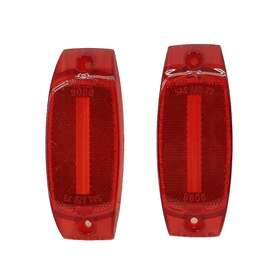 9088 Signal-stat Eliminator Red Plastic Clearance Marker Light Lamp Lens X2