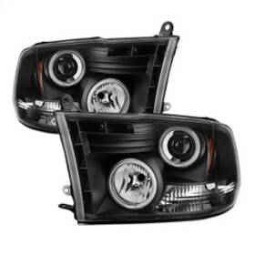 5030320 Spyder Auto For Dodge Ram 1500 09-14 Projector Headlights Halogen- Ccfl Halo Led
