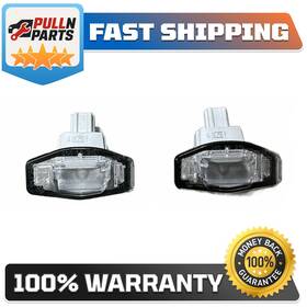 Auf090y Stanley Oem Rear License Plate Light Lens Set 2 13-15 Honda Civic
