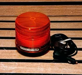 Star Warning Systems 256tslm-a Amber Led Beacon Truck Snow Plow Light Tested