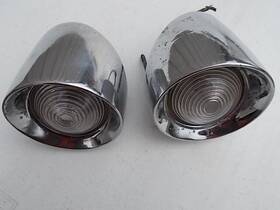 Ac-2330 Studebaker 1953 1954 55 Coupe And Hardtop C&k Pair Used Backup Lights/trunk Mount