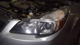 114-60119l Subaru Driver Left Headlight Black Inner Accent Fits 13-14 Legacy 6386581