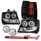 Gm2590104 Suburban Light Sinister K2500 Brake Tail 07-14 Fog Led Headlights 3rd Gm2502263 Gm2503263 Gm2800196 Gm2801196 Black Halo