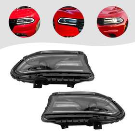 Ch2503271 Tbvechi Hid/xenon Headlight For Dodge Charger 2015-2021 Left&right Side Headlamp 1 Pair